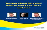 Testing Cloud Services. How to test Saas, Paas and Iaas · PDF fileTesting Cloud Services. How to test Saas, Paas and Iaas 2 PAGE only. A supplier that is capable of taking on the