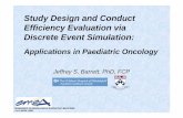 Study Design and Conduct Efficiency Evaluation via ... · PDF fileEfficiency Evaluation via Discrete Event Simulation: ... sample size – Traditional ... 1/3 DLTs only if data from