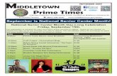 MIDDLETOWN S 2017 Prime Times - City of Middletown, CT · PDF fileM IDDLETOWN Prime Times + 61 Durant Terrace ( (860) 638-4540 SEPTEMBER 2017 A Monthly Publication of Programming,
