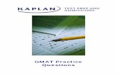GMAT Practice Questions  Reading Comprehension Practice Questions the passage.
