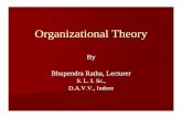 Organizational Theory - Devi Ahilya  · PDF fileindividuals behave in differing organizational arrangements. Organizational Theory