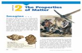 CHAPTER 2 The Properties of Matter - Mrs. Erin · PDF file36 Chapter 2 NEW TERMS matter gravity volume weight meniscus newton mass inertia OBJECTIVES! Name the two properties of all