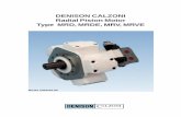 DENISON CALZONI Radial Piston Motor Type MRD, … pdf/Bombas a piston/Calzoni MRD... · DENISON CALZONI Radial Piston Motor Type MRD, MRDE, ... located in the drive shaft (6). ...