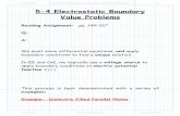 5-4 Electrostatic Boundary Value Problems - KU · PDF fileboundary conditions to find a unique solution. ... Dielectric Filled Parallel Plates . 11/8/2004 Section 5_4 Electrostatic