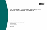 Cost Containment Strategies for Precription Drugs ... · PDF fileThe information presented here was obtained through a literature review performed by the author, with the help of two