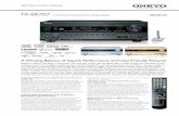 TX-SR707 7.2-Channel A/V Surround Home Theater · PDF fileA proprietary Universal Port located on the rear ... device.Furthermore,the TX-SR707 lets you set up ma cr op estf u iv y