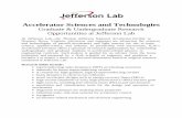 Accelerator Sciences and Technologies - Jefferson Lab · PDF fileAccelerator Sciences and Technologies . ... JLab has also applied SRF accelerating technology ... Proceedings of the