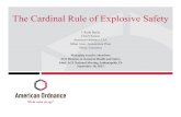 Butler Cardinal Rule Explosive Safety - · PDF file10.09.2013 · The Cardinal Rule of Explosive Safety J. Keith Butler Chief Chemist American Ordnance, LLC Milan Army Ammunition Plant