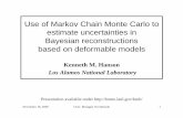 Use of Markov Chain Monte Carlo to estimate uncertainties ...kmh-lanl.hansonhub.com/talks/brest1116.pdf · Use of Markov Chain Monte Carlo to estimate uncertainties in Bayesian reconstructions