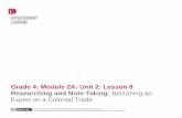 Grade 4: Module 2A: Unit 2: Lesson 8 Researching and Note ... · PDF fileRemind students that successful learners keep track and reflect on their own learning. ... GRADE 4: MODULE