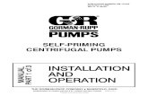 SELF-PRIMING CENTRIFUGAL PUMPS - Depco Pump · PDF filebling the pump or piping. Do not operate the pump without shields and/or guards in place over the drive shafts, ... OM--04760