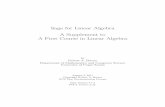 Sage for Linear Algebralinear.ups.edu/download/fcla-2.22-sage-4.7.1-preview.pdf · Sage for Linear Algebra A Supplement to A First Course in Linear Algebra by Robert A. Beezer Department