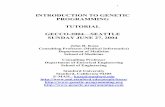 INTRODUCTION TO GENETIC PROGRAMMING · PDF fileINTRODUCTION TO GENETIC PROGRAMMING TUTORIAL GECCO-2004—SEATTLE SUNDAY JUNE 27, 2004 ... Department of Medicine School of Medicine