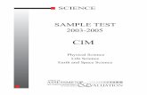 SAMPLE TEST 2003-2005 - Oregon Department of · PDF filesample test as a practice activity to prepare for the actual test. ... 2003-2005 Sample Test, CIM Benchmark S1 Oregon Department