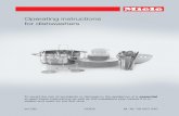 Operating instructions for dishwashers - Miele … · Operating instructions for dishwashers To avoid the risk of accidents or damage to the appliance, it is essential to read these