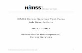 HIMSS Career Services Task Force Job · PDF fileHIMSS Career Services Task Force . Job Descriptions . ... project and department fiscal ... healthcare or a related field is required