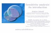 Sensitivity analysis: An introduction - andrea · PDF fileSensitivity analysis: An introduction Andrea Saltelli Centre for the Study of the Sciences and the Humanities (SVT) - University
