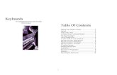 Keyboards -  · PDF fileKeyboards In contemporary praise and worship With Ed Kerr Table Of Contents Playing from Rhythm Charts ... in the key your reharmonization suggests