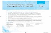 C Developing a Coding 5 Compliance Program - AAPCstatic.aapc.com/0691bfc6-725a-408e-beb5-a8a398d6c5b9/83e77b77-d… · Chapter 5 Developing a Coding Compliance Program