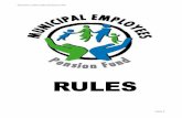 MUNICIPAL EMPLOYEES PENSION FUND Rules.pdf · senior bonus service 70 ... general rules of the municipal employees pension fund established in terms ... "act" the pension funds act,