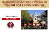 International Myeloma Foundation Patient and Family  · PDF fileInternational Myeloma Foundation Patient and Family Seminar May 5th, 2006 Vienna, ... ANEMIA/FATIGUE 15%