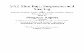 SAE Mini Baja: Suspension and · PDF fileThe suspension and steering systems of the SAE Baja vehicle ... o The distance from the tie rod to ... in length between the top and bottom