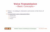Voice Transmission ----Basic ConceptsBasic Concepts …torlak/courses/ee4367/lectures/lecture2.pdf · Voice Transmission----Basic ConceptsBasic Concepts---- ... EE4367 Telecom. Switching