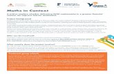 Maths in Context - CambridgeMathsHubcambridgemathshub.org/.../2015/09/YE-Maths-in-Context-Overview.pdf · areas of the mathematics curriculum ... This Maths in Context project ...
