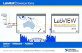 LabVIEW Developer Days - NIaustralia.ni.com/sites/default/files/LabVIEW Developer Days Event... · LabVIEW Developer Days. ... DIAdem and Data Dashboard. ... technical data management,