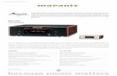 HD-CD1 CD PLAYER - iear.nl · PDF fileThe latest addition to the new Marantz MusicLink series is the HD-CD1, a high-quality CD player in the same compact form as the HD-AMP1 amplifier,