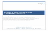 08 A Profitable Alternative - SUNY - · PDF filesociety they will also be able to make a profit. ... labor, environment and ... transparency and 3) ethical business standards – employee