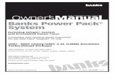 2007- 2009 Chevy/GMC 6.6L (LMM) Duramax - Banks Powerassets.bankspower.com/manuals/494/96507.pdf · Banks Power Pack ® System Including ... and EconoMind Diesel Tuner ... Banks Ram-Air