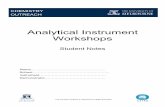 Analytical Instrument Workshops -   · PDF fileThe Outreach Program is supported by CSIRO Education! OUTREACH Analytical Instrument Workshops Student Notes Name