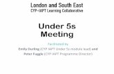 Under 5s Meeting slides March 2017 -   · PDF fileUnder 5s Meeting Facilitated by Emily Durling (CYP IAPT Under 5s module lead) and Peter Fuggle (CYP IAPT Programme Director)