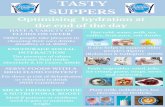 Tasty Suppers Hydration Poster - · PDF fileTASTY SUPPERS Optimising hydration at the end of the day HAVE A VARIETY OF FLUIDS ON OFFER Older people take pleasure in choosing their