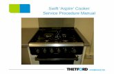 Swift ‘Aspire’ Cooker Service Procedure Manual · PDF fileThe shut off’s wiring is as follows; 1. Hotplate (2 x Red wires), 2. Front left hob burner, 3. Front right burner, 4.