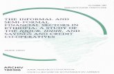 The informal and semi-formal financial sectors in Ethiopia ... · PDF filethe informal and semi- formal financial sectors in ethiopia: a study of the iqqub, iddir, and savings and