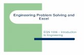 Engineering Problem Solving and Excel - …bowlesphysics.com/images/Engineering_Problem_Solving_and_Excel… · Engineering Problem Solving and Excel ... Commonly Used in Engineering