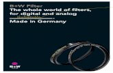 B+W Filter: The whole world of filters, for digital and ... · PDF fileB+W Filter The whole world of ﬁ lters, ... Fine grooving (knurling) on the front makes attachment easier. Black