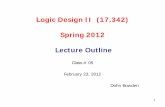 Logic Design II (17.342) Spring 2012 Lecture Outlinefaculty.uml.edu/dbowden/ClassPages/2012_Spring_CSO/17-342/Ref... · A Sequential Parity Checker ... – The state graph for a Mealy