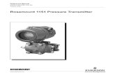 Rosemount 1151 Pressure Transmitter - FMTECH AP,GP,DP Level Pressure... · Rosemount 1151 Pressure Transmitter ... access, safety of personnel, practical field calibration, and a