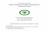 ARID AGRICULTURE UNIVERSITY RAWALPINDI of Soil Sciences and SWC B.Sc... · Sciences at Pir Mehr Ali Shah Arid Agriculture University, Rawalpindi is a ... Presently deparmental faculty