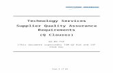 Technology Services Supplier Quality Assurance ... · Web viewTechnology Services Supplier Quality Assurance Requirements (Q Clauses) Q2-04-TSF (This document supersedes TSM Q3 R16