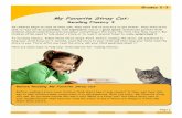 My Favorite Stray Cat · PDF fileMy Favorite Stray Cat: Reading Fluency 3 ... x What would you do if you saw a stray cat? x What part of the story did you like the best? Why? Page