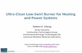 Ultra-Clean Low-Swirl Burner for Heating and Power Systems · PDF fileUltra-Clean Low-Swirl Burner for Heating and Power Systems Robert K. Cheng Senior Scientist Combustion Technologies