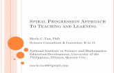 Spiral progression Approach - · PDF fileThe spiral progression approach is applicable not only for science and math subjects (as often misunderstood) but for all subjects. The spiral