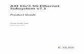 AXI 1G/2.5G Ethernet Subsystem v7 - All Programmable · PDF fileChapter 1: Overview ... 162 Documentation ... (1) mgt_clk(2) Ethernet Interface(2) (sgmii/sfp) gmii mdio X14022 Send