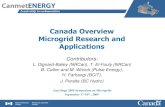 Canada Overview Microgrid Research and …assets.fiercemarkets.net/public/smartgridnews/canada_microgrid.pdfCanada Overview Microgrid Research and Applications ... MW, MVARs, etc.