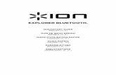 EXPLORER BLUETOOTH - ION Audio - ION Audio - · PDF fileexplorer bluetooth ® quickstart guide english ( 3 - 5 ) guÍa de inicio rÁpido espaÑol ( 6 - 8 ) guide d'utilisation rapide