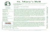 St. Mary’s Bell - 1.cdn.edl.io · PDF fileent Show is scheduled for (May 22) at 10:00. As some of you may remember, Kent Smith, husband of our wonderful PreK 4 teacher, Joanne, underwent